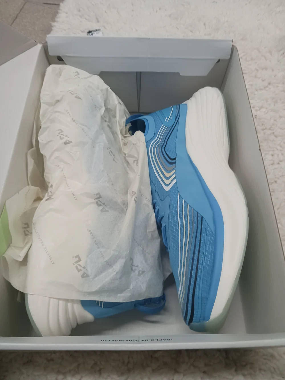 Men's Light Blue Athletic Trainer with Cushioned Sole